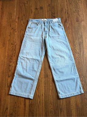 Hollister Light Blue Relaxed Wide-Leg Jeans 32x30